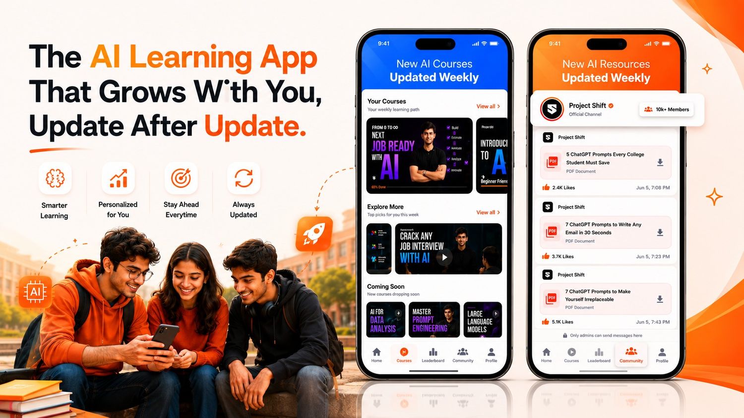 What Is Project Shift? The AI Learning App That Grows With You, Update After Update.
