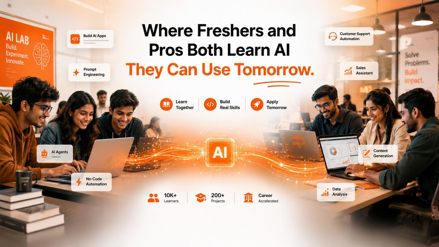Inside Project Shift: Where Freshers and Pros Both Learn AI They Can Use Tomorrow