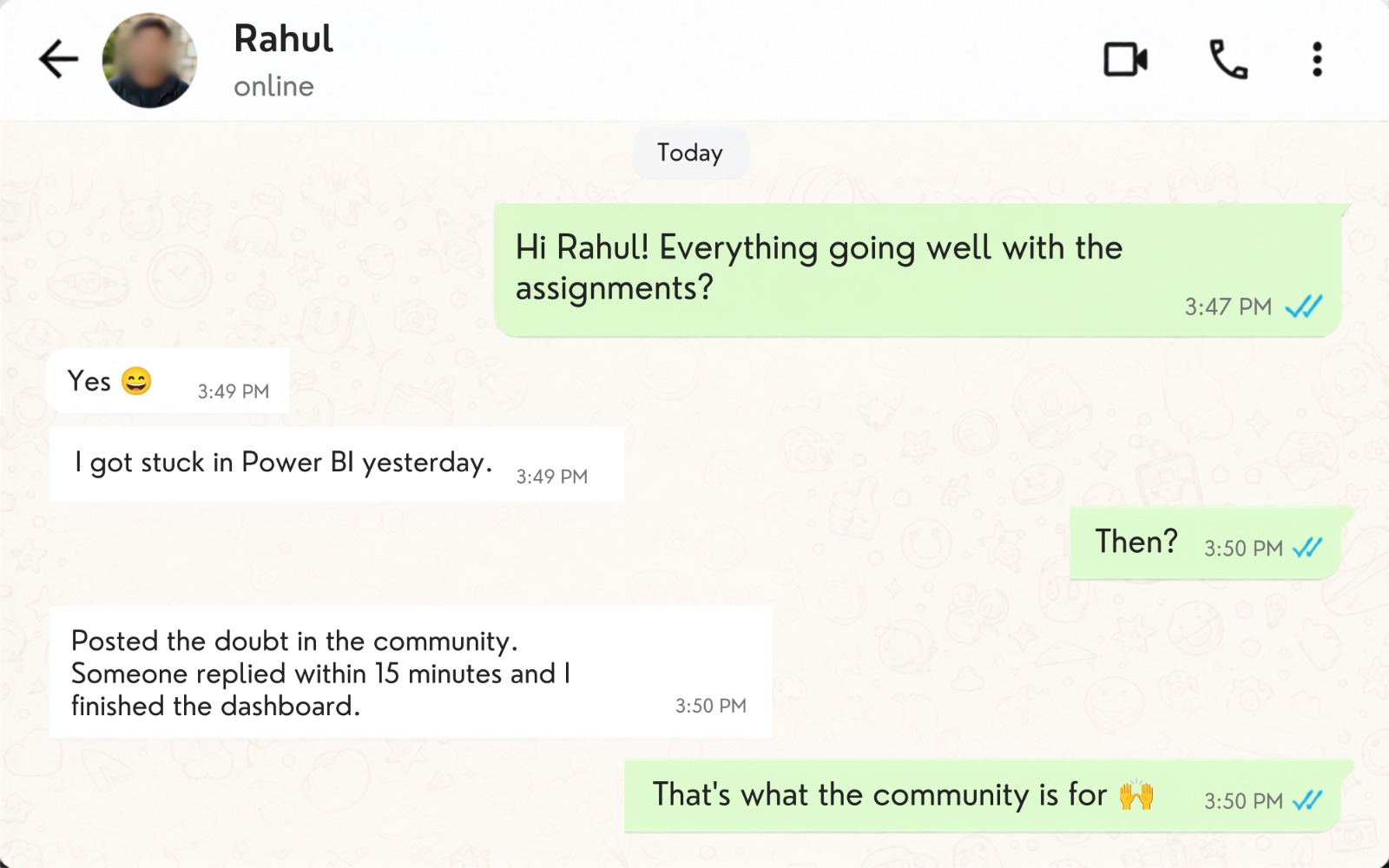 Learner testimonial 3